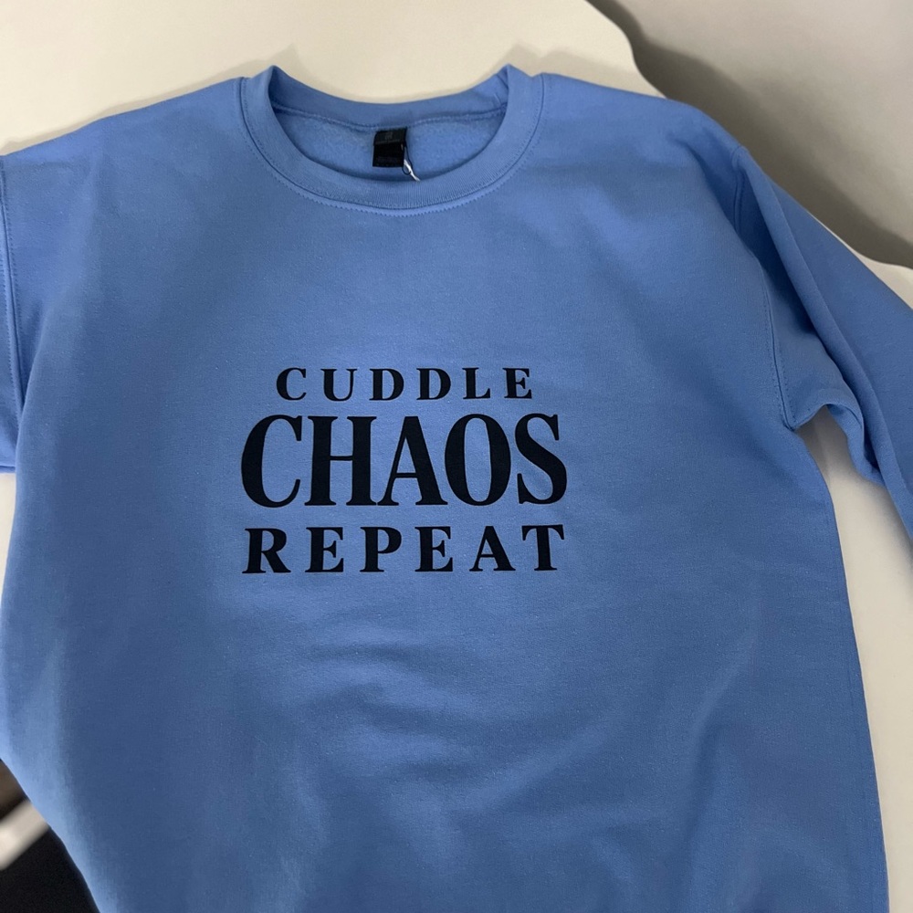 Cuddle CHAOS Repeat -  Crewneck